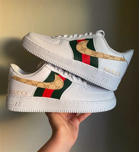 custom nikes gucci bag|Nike air force 1 Gucci.